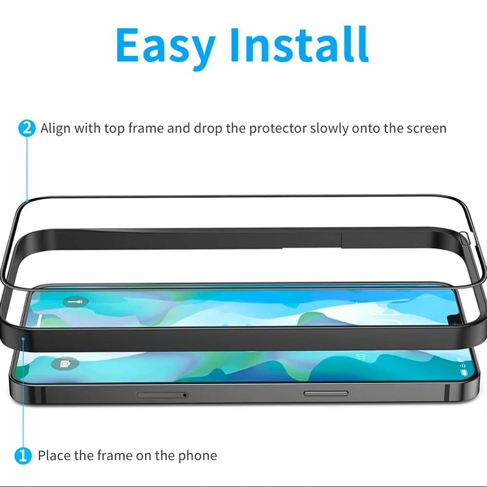 iPhone 12 Pro Max (6.7 inch) Tempered Glass Screen Protector-2 Pack